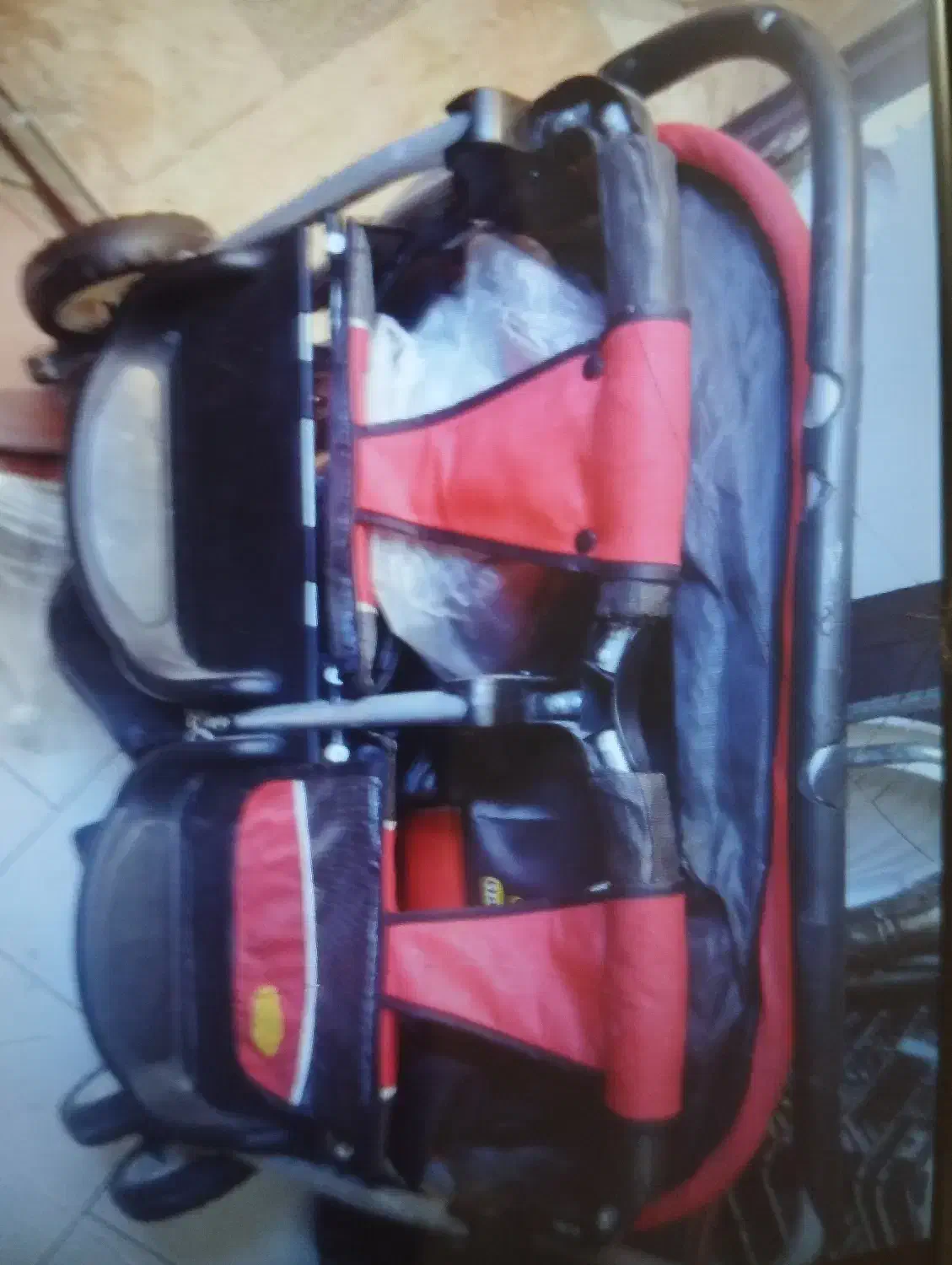 کالسکه دوقلو (دو نفره) برند Happy Baby - در حد نو|کالسکه و لوازم جانبی|رباطکریم, رباطکریم|دیوار