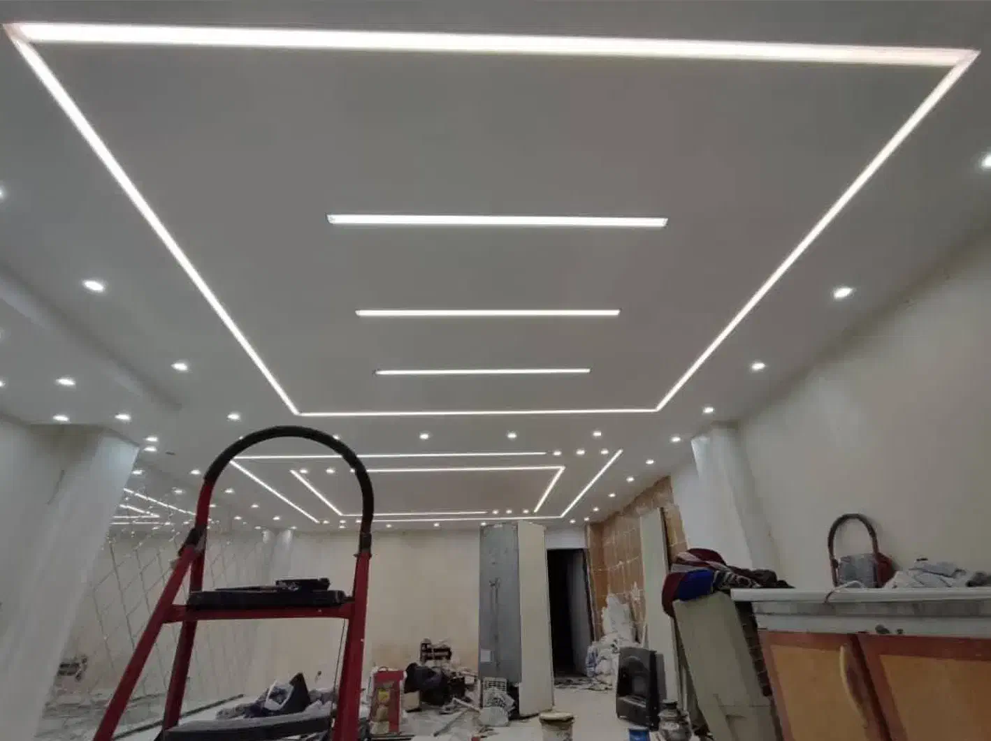 برق کشی کناف، نصب لاین نوری ،هالوژن،نورمخفی|خدمات پیشه و مهارت|کرمانشاه, |دیوار