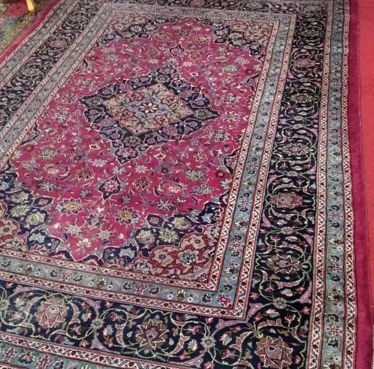 فرش دستبافت کاشان|فرش|میانه, |دیوار