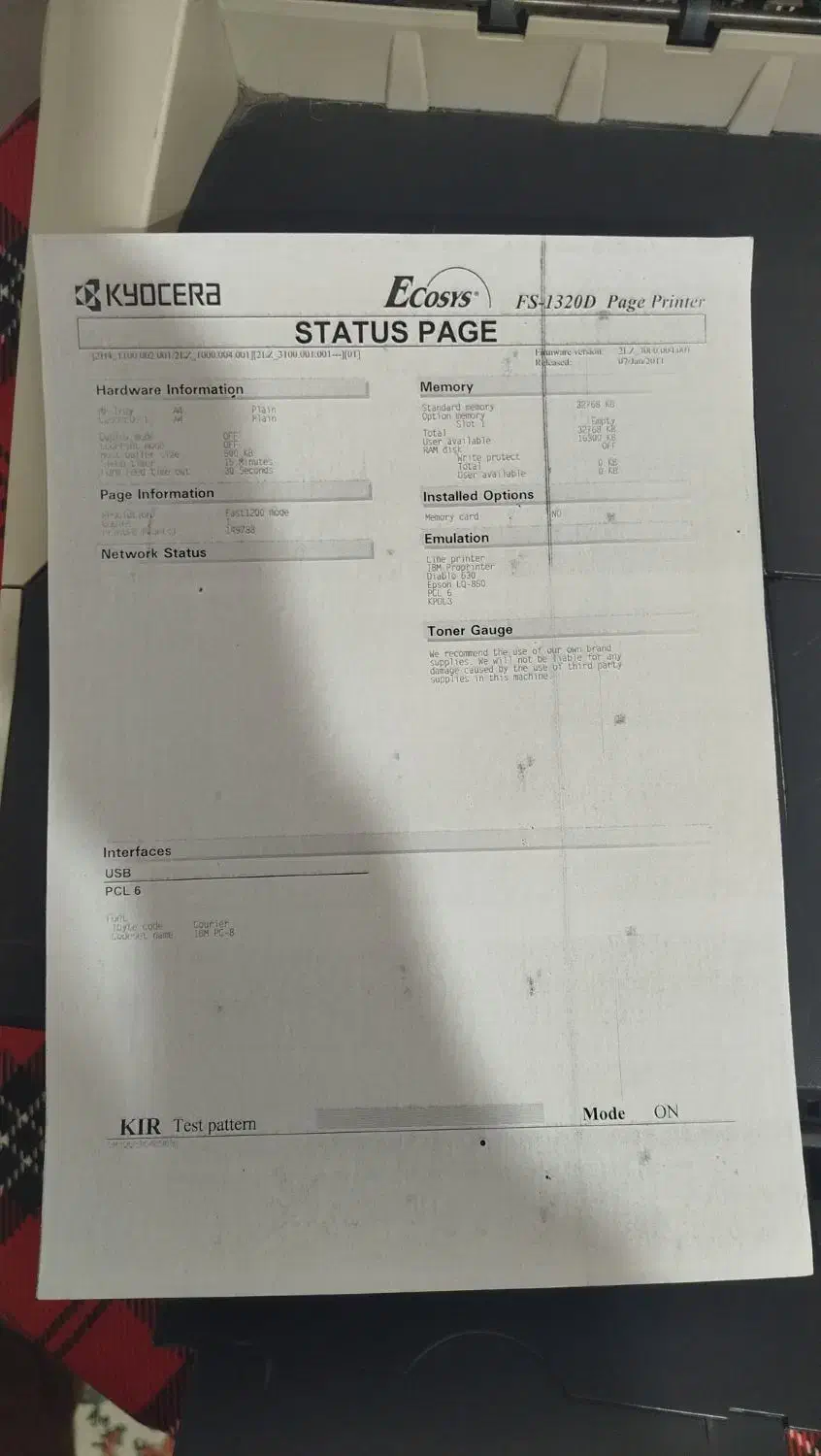 پرینتر لیزری kyocera|پرینتر، اسکنر، کپی، فکس|اردبیل, |دیوار