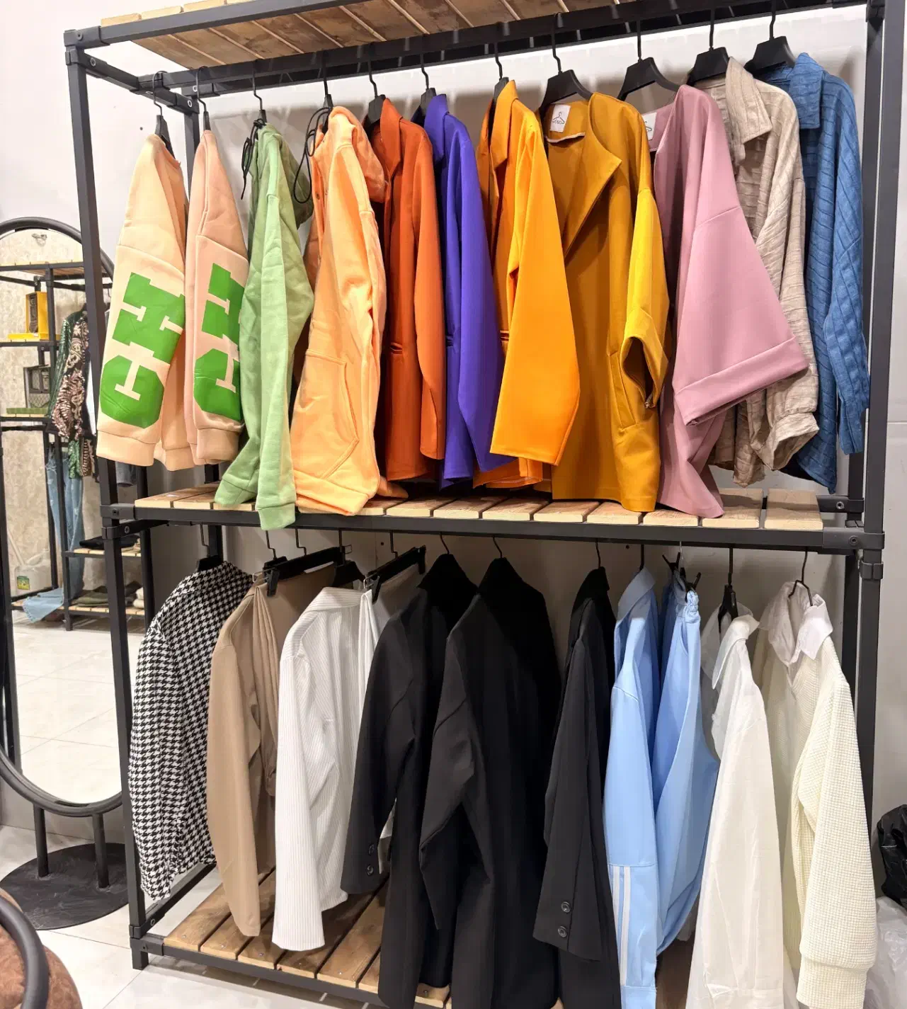 رگال دو طبقه کف چوبی|جاکفشی، کمد، دراور|بندر گناوه, |دیوار