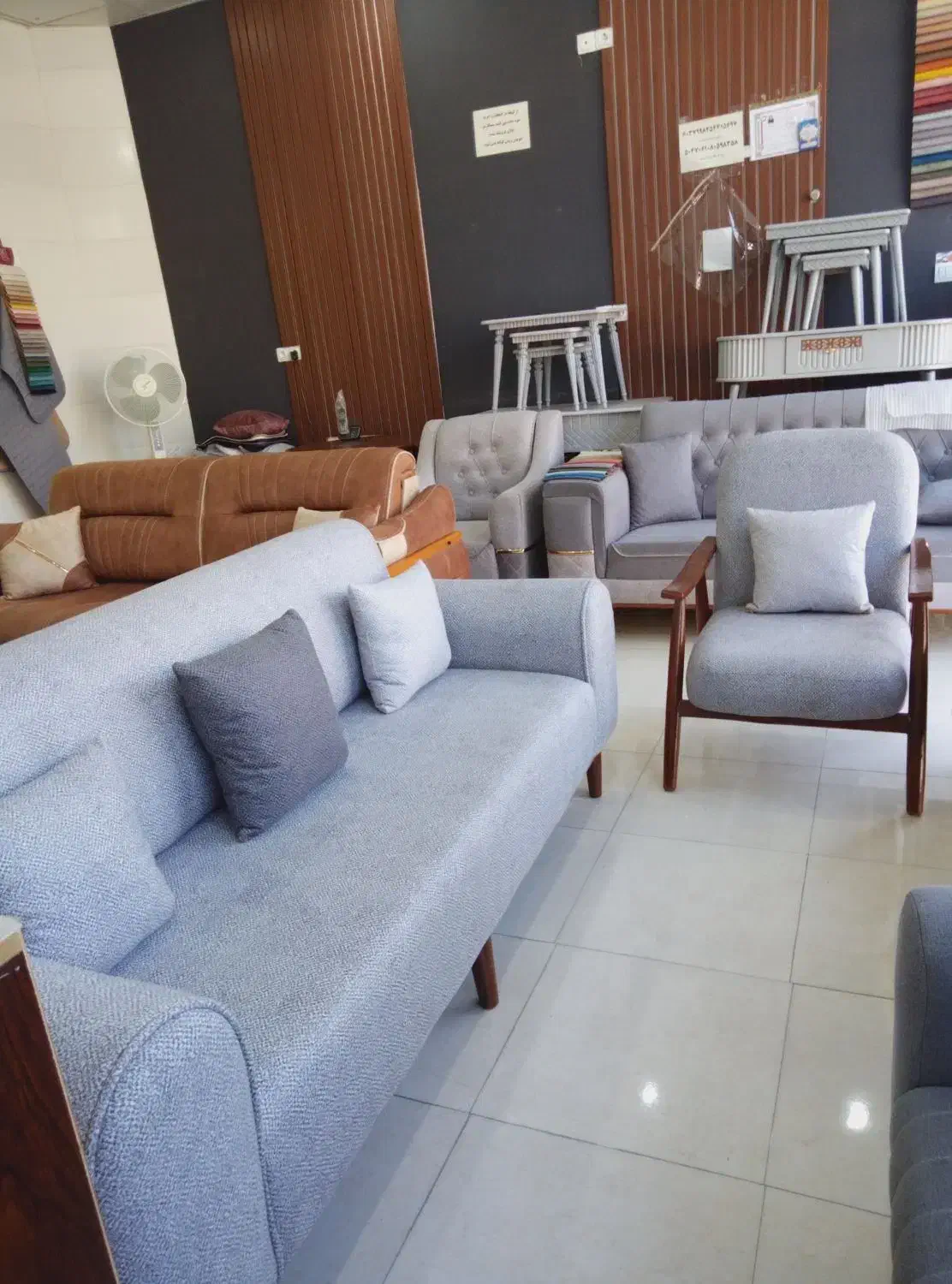 مبل مینیمال 8 نفره تخت خواب شو|مبلمان خانگی و میز عسلی|لار, |دیوار