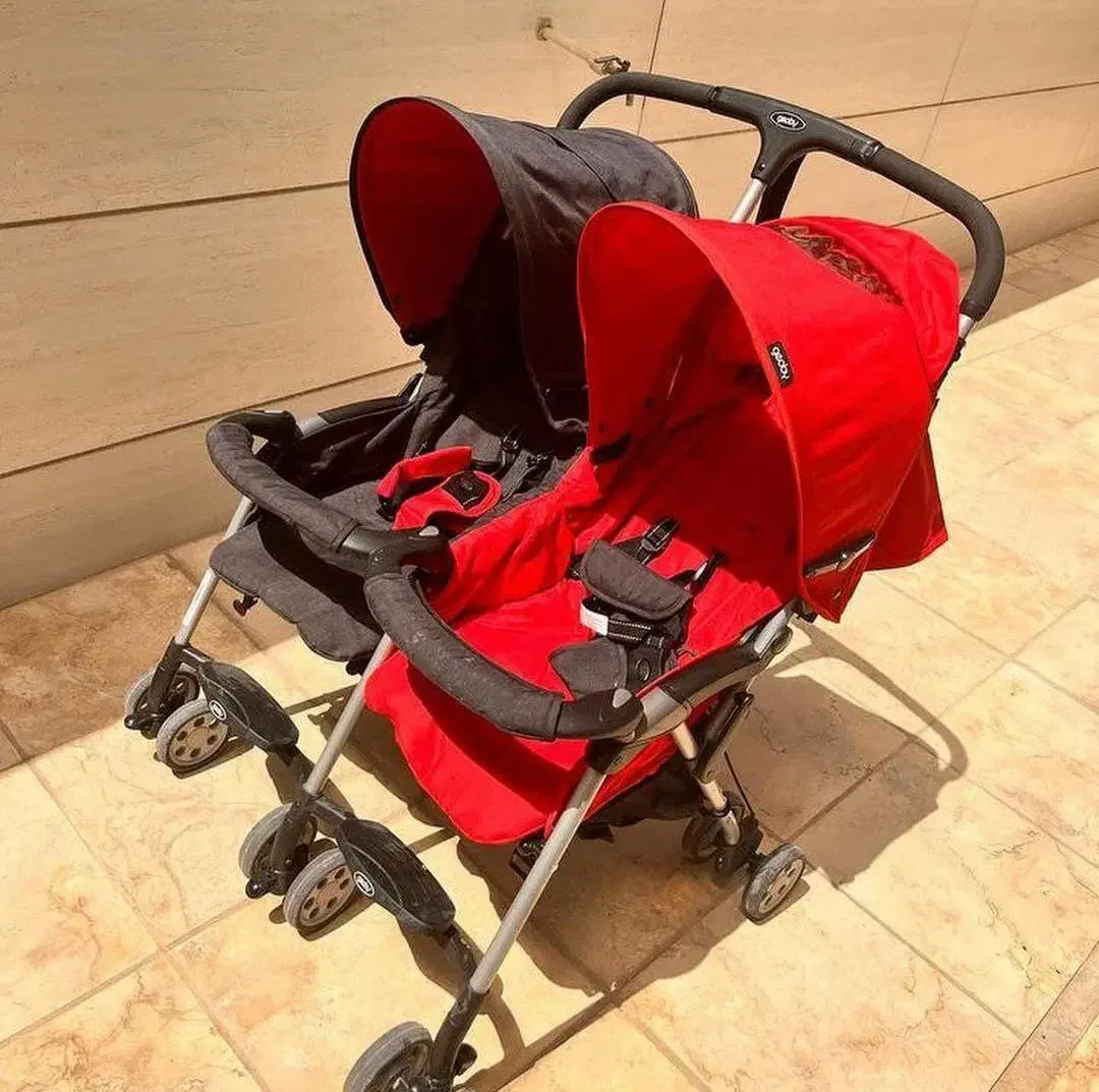 کالسکه دوقلو ژئوبی geoby  در حد|کالسکه و لوازم جانبی|تهران, دولاب|دیوار