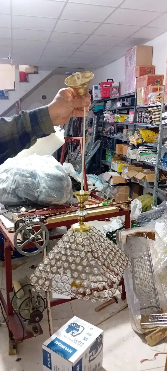لوستر آویز دونه الماسی|لوستر و چراغ آویز|ساری, |دیوار