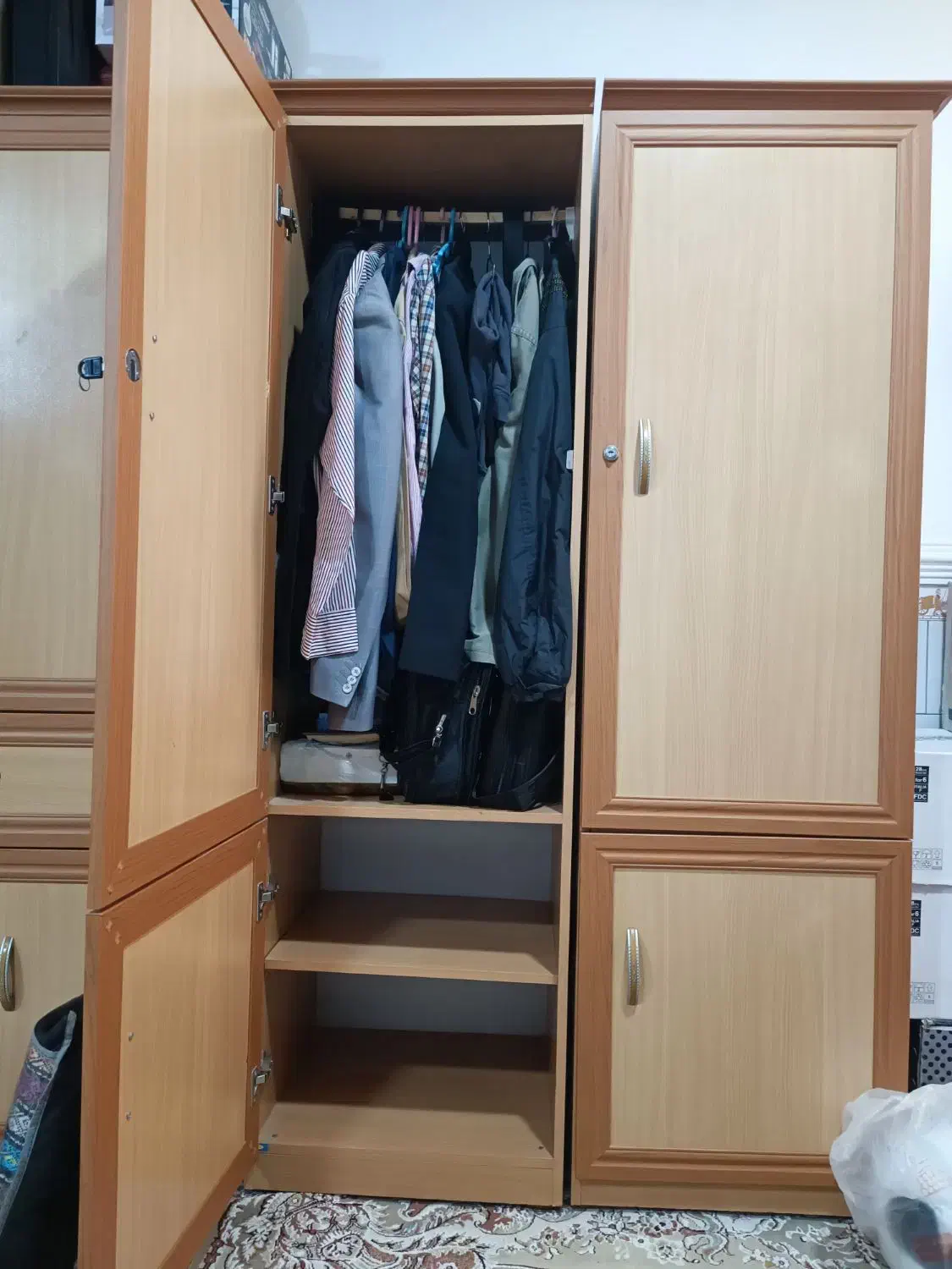 کمد سه تیکه|جاکفشی، کمد، دراور|برازجان, |دیوار