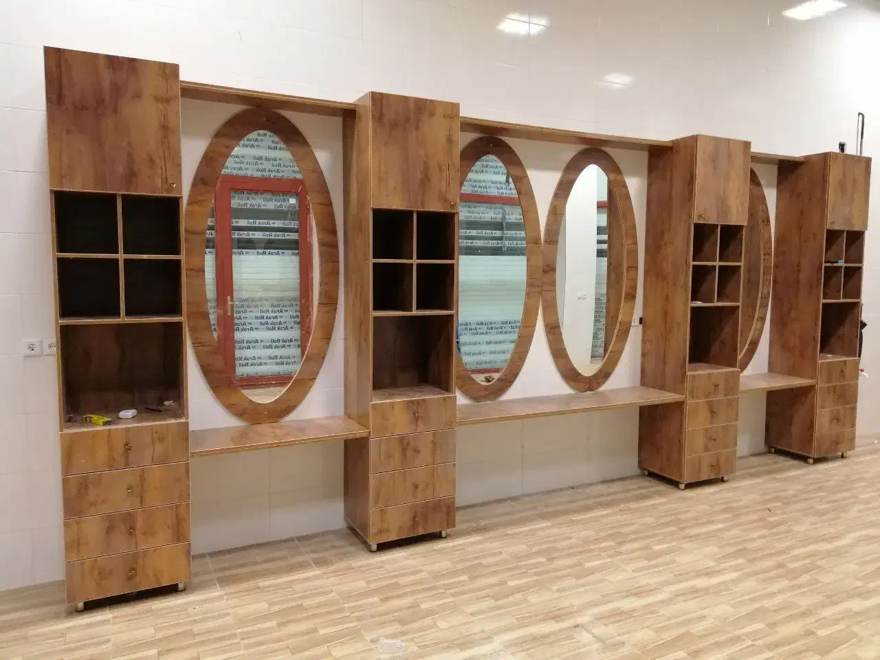 کابینت آشپزخانه و کمددیواری قفسه بندی باmdfوچوب|خدمات پیشه و مهارت|اردبیل, |دیوار