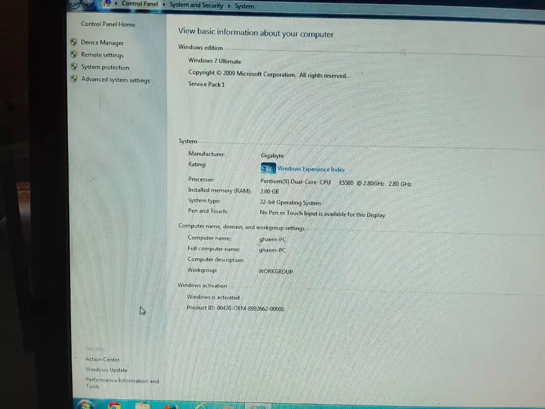 کامپیوتر کامل با تمام وسایل|رایانه رومیزی|شوشتر, |دیوار