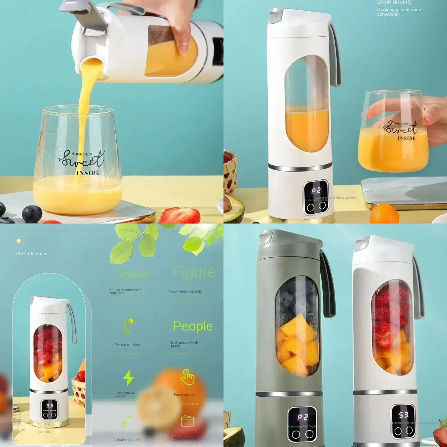 شیکر شارژی قابل حمل کیفیت عالی|آبمیوه‌گیر و آب‌مرکبات‌گیر|بندرعباس, |دیوار