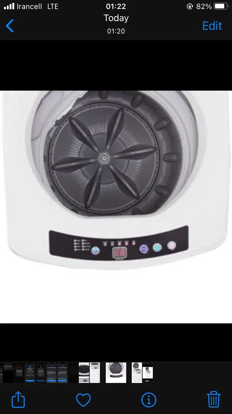 ماشین اتوماتیک ۶کیلو درب از بالا پاکشوما|ماشین لباسشویی و خشککن لباس|تهران, درب دوم|دیوار