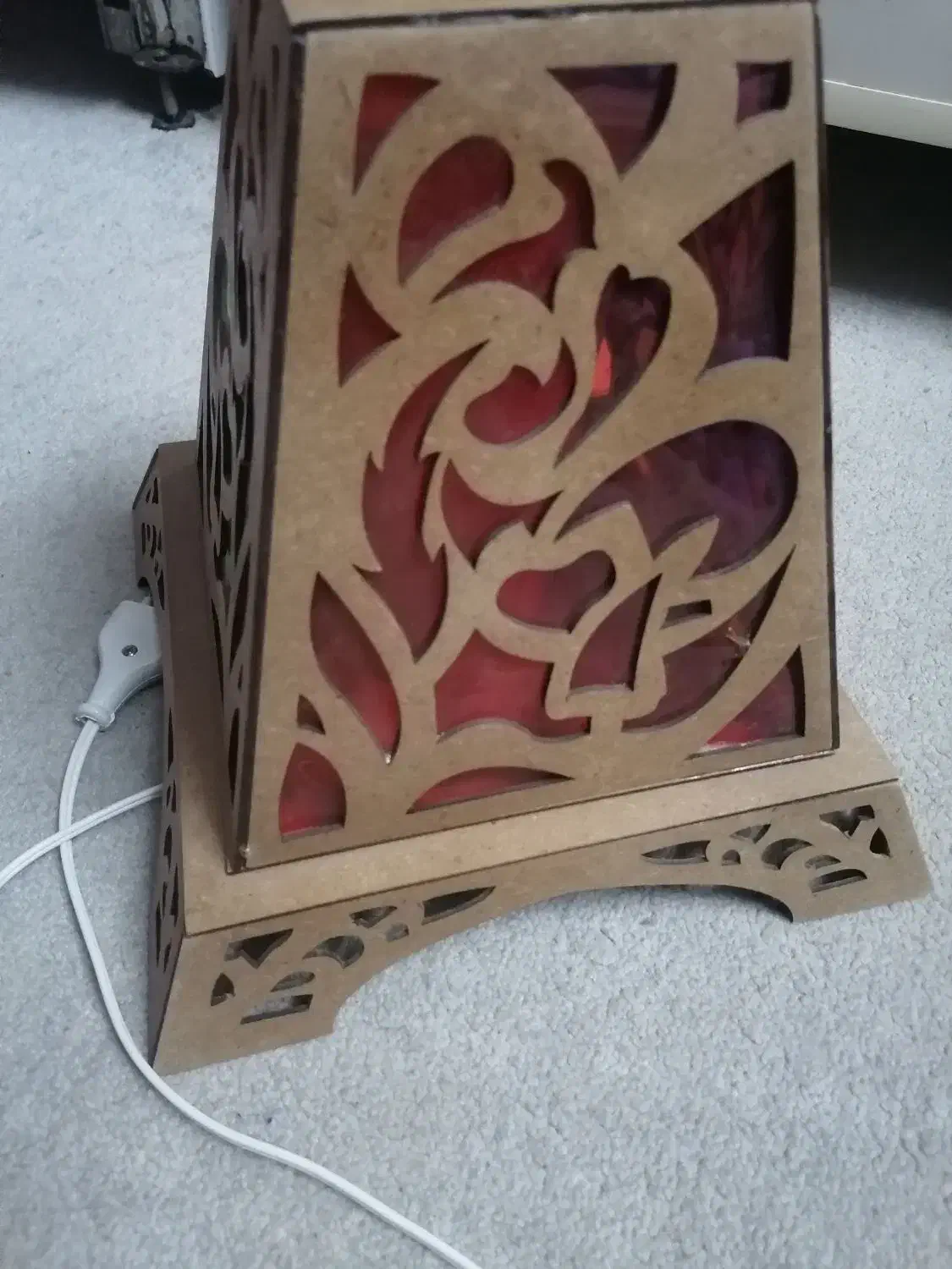 چراغ خواب چوبی دست ساز نو|چراغ خواب و آباژور|اصفهان, تیران|دیوار