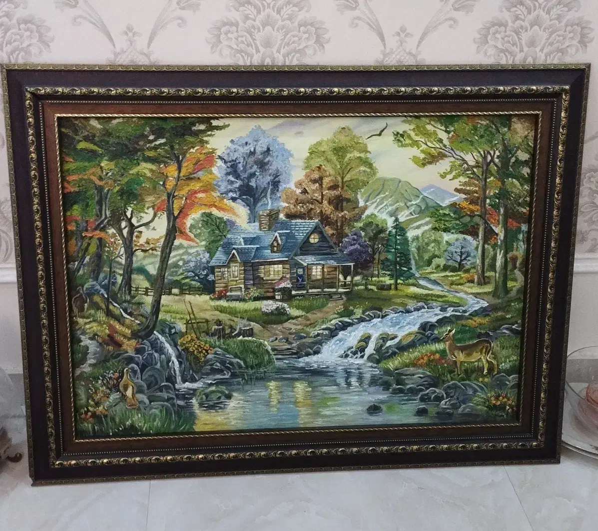 تابلو نقاشی کار دست 70در 80 بزرگ وشیک|تابلو، نقاشی، عکس|مشهد, رضاشهر|دیوار