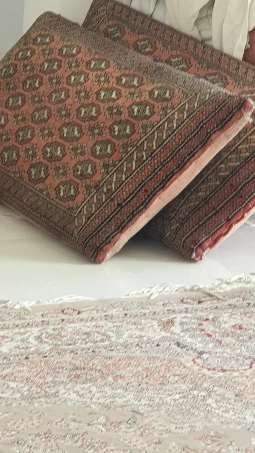 دوتا پشتی و موکت ۳۰ متر شکلاتی|پشتی|رودبنه, |دیوار