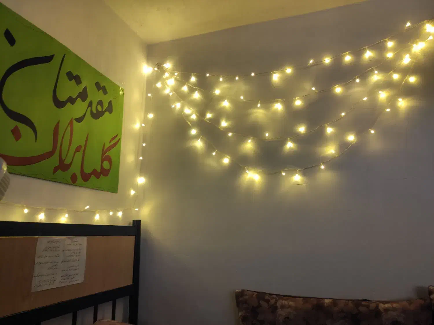 ریسه ۱۰ متری آفتابی|ریسه و چراغ تزئینی|لار, |دیوار