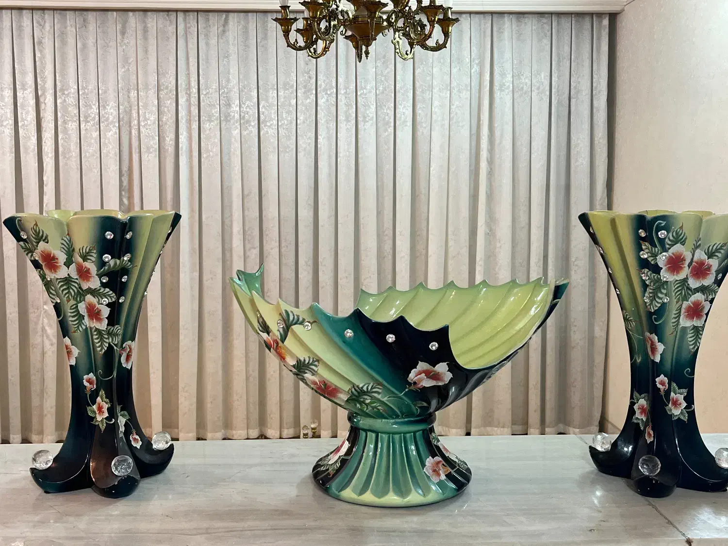 سه تیکه گلدان|مجسمه، تندیس، ماکت|قم, صادقی|دیوار