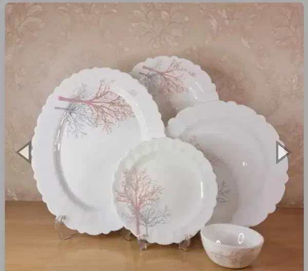 سرویس ۲۵ پارچه آرکوپال مقصود مدل شادو صورتی|ظروف سرو و پذیرایی|تربت‌حیدریه, یحیی آباد|دیوار