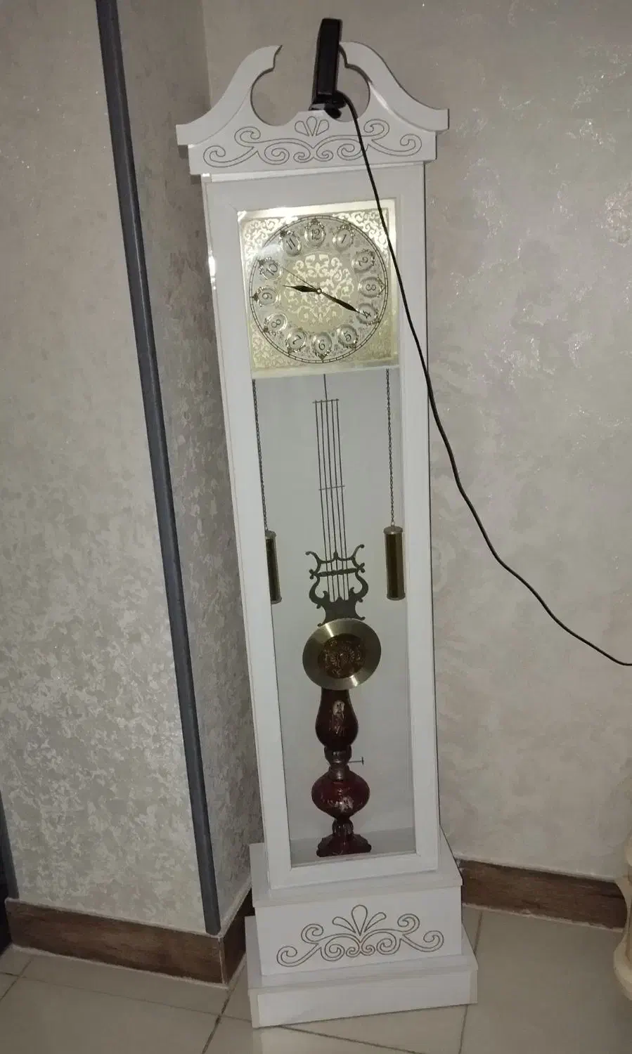 ساعت ایستاده چوبی ام دی اف|ساعت دیواری و تزئینی|کرج, کمال‌شهر|دیوار