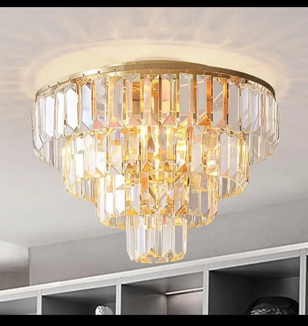 لوستر الماس. کریستالی مدل تینا دایره. AC light|لوستر و چراغ آویز|تهران, سنگلج (شاپور)|دیوار