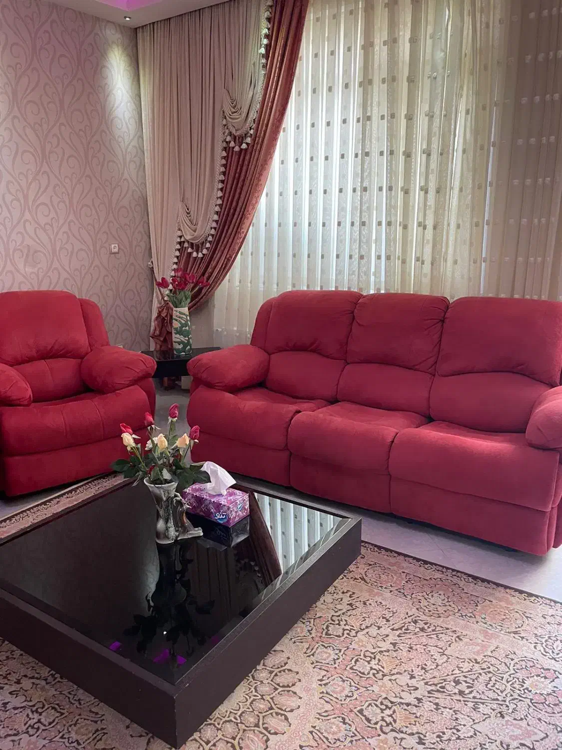 مبل راحتی ۷ نفره|مبلمان خانگی و میز عسلی|بیرجند, |دیوار