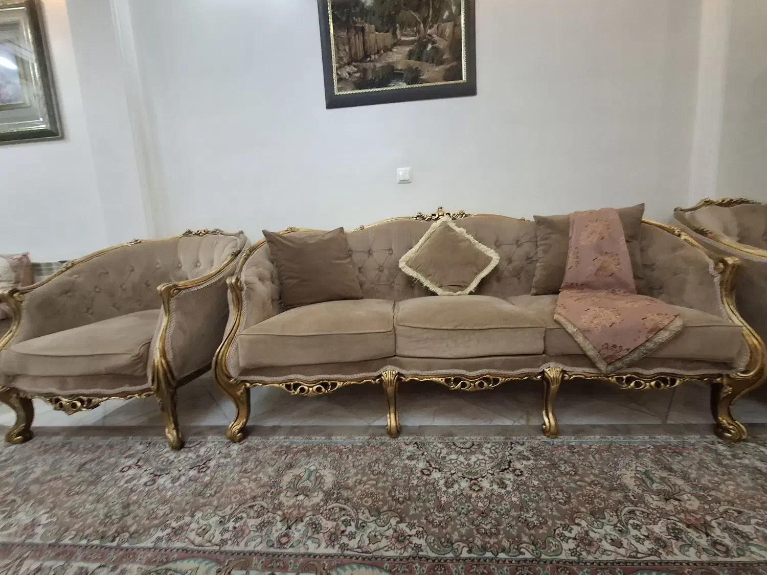 مبل استیل ست پنج نفره|مبلمان خانگی و میز عسلی|تهران, فرزانه|دیوار