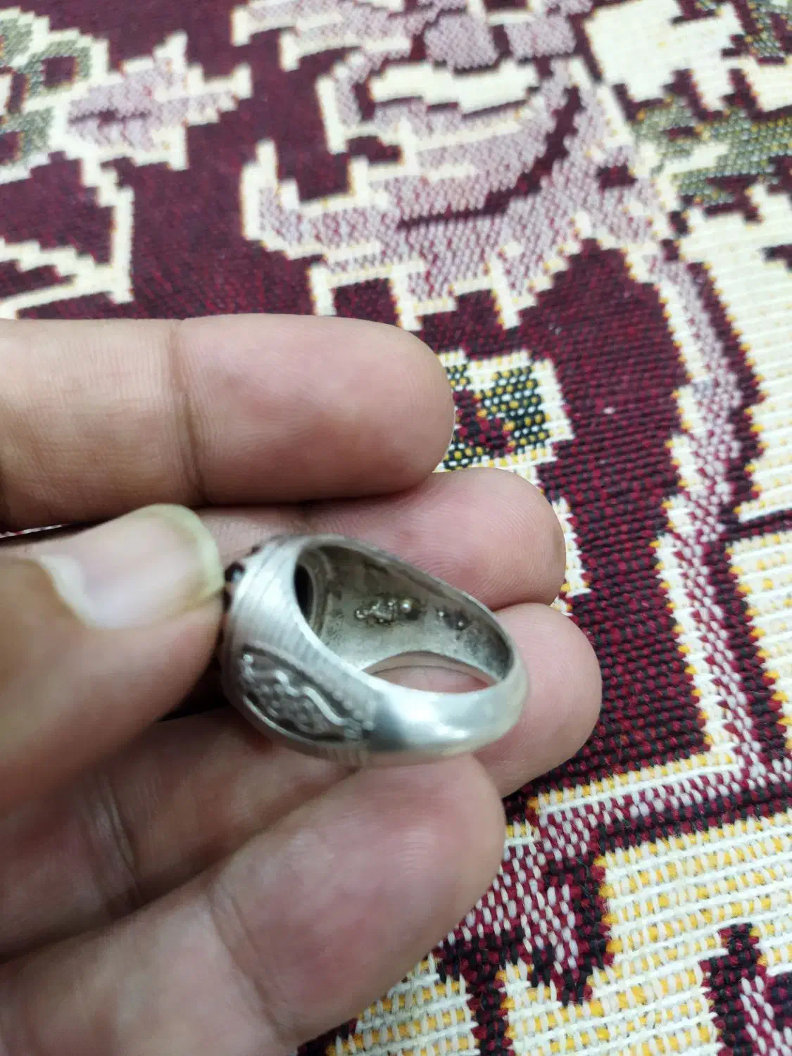 انگشتری شاهانه لعل بدخشان|جواهرات|شریف‌آباد, |دیوار