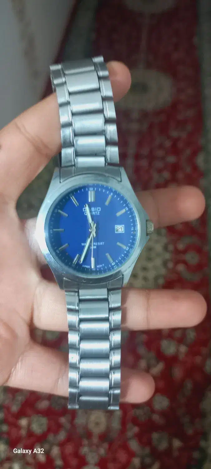 ساعت کاسیا با رنگ آبی دلفینی|ساعت|گنبد کاووس, |دیوار