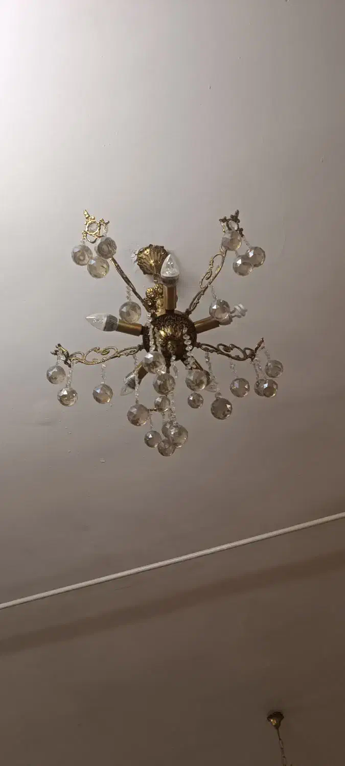 لوستربرنجی زیبا|لوستر و چراغ آویز|اراک, |دیوار