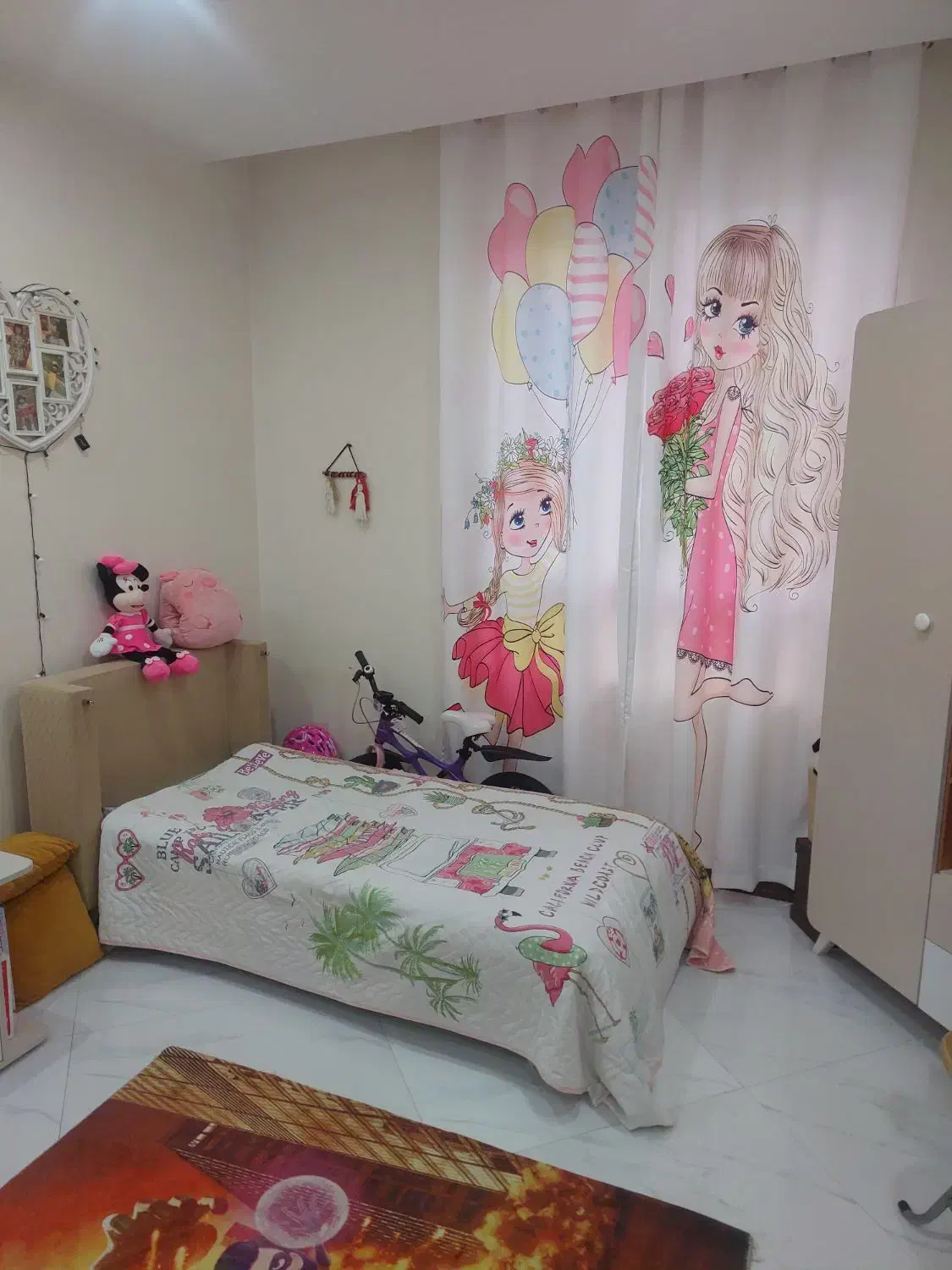 سرویس خواب کودک آپادانا کامل و لوکس|تخت و سرویس خواب|پرند, فاز ۱|دیوار