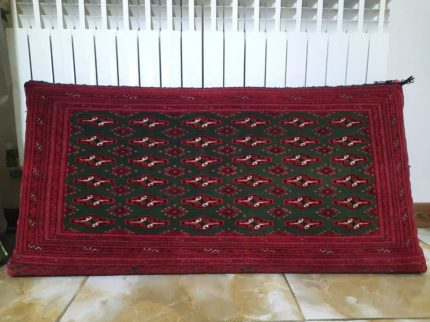 پشتی دستباف ترکمنی|پشتی|گرگان, |دیوار