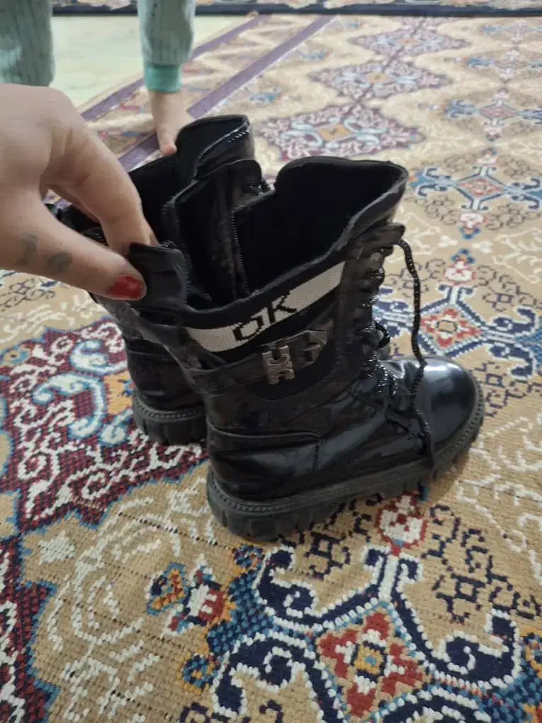 چکمه مشکی دخترانه|کیف، کفش، کمربند|خرمآباد, |دیوار