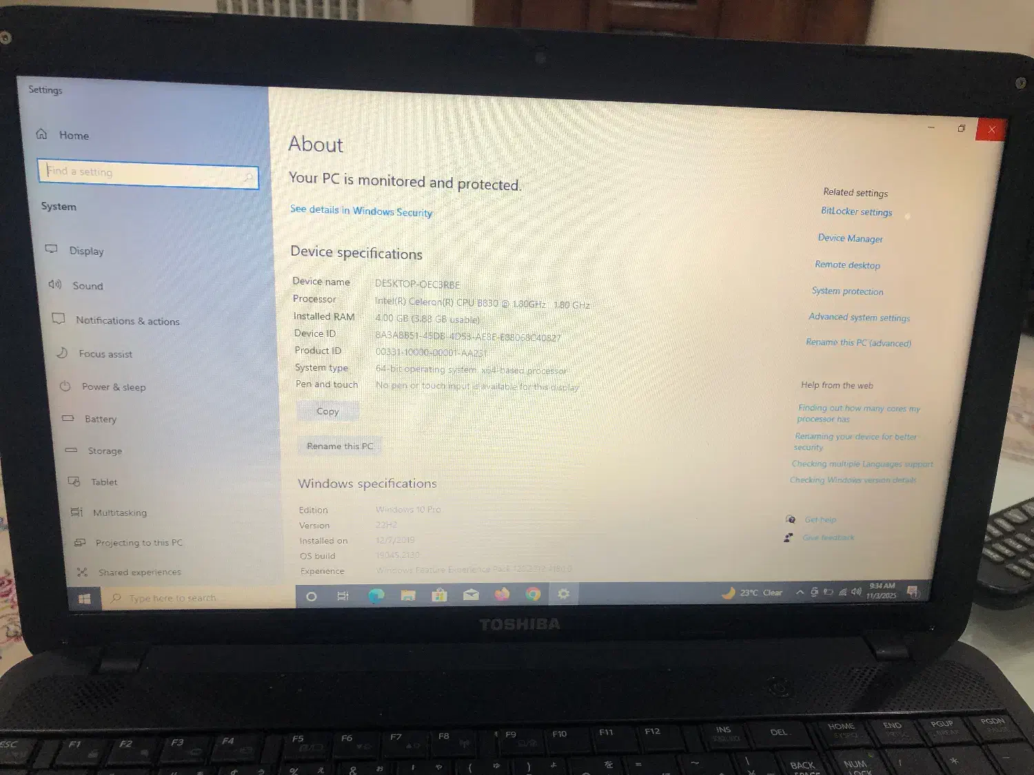 لپ تاپ TOSHIBA|رایانه همراه|تهران, زنجان جنوبی|دیوار