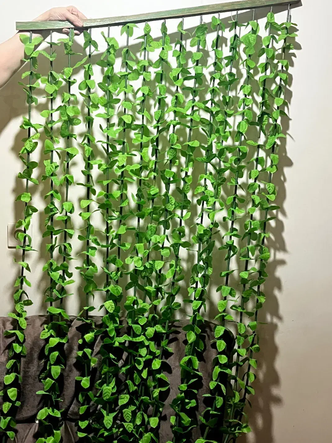 پرده ریسه ای برگ|گل مصنوعی|اهواز, کوروش|دیوار