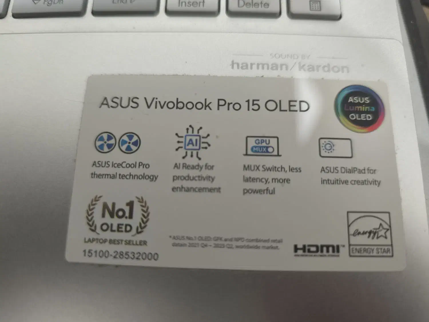 لپ تاپ asus vivobook pro 15 oled|رایانه همراه|رشت, پورسینا|دیوار