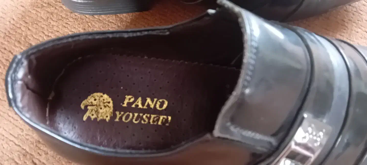 کفش چرمی.|کیف، کفش، کمربند|گمیشان, |دیوار