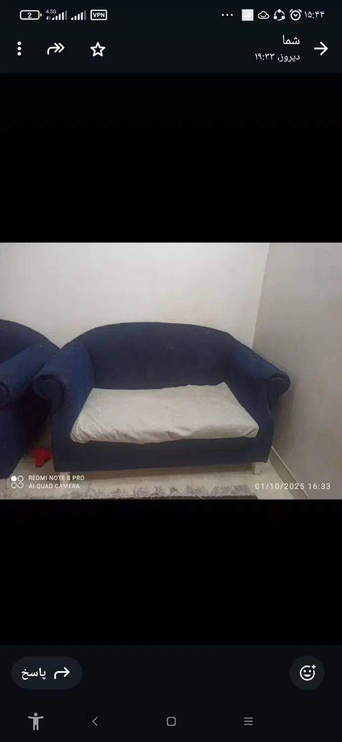 مبل هفت نفره سرمه ای|مبلمان خانگی و میز عسلی|پاکدشت, پاکدشت (مامازند)|دیوار