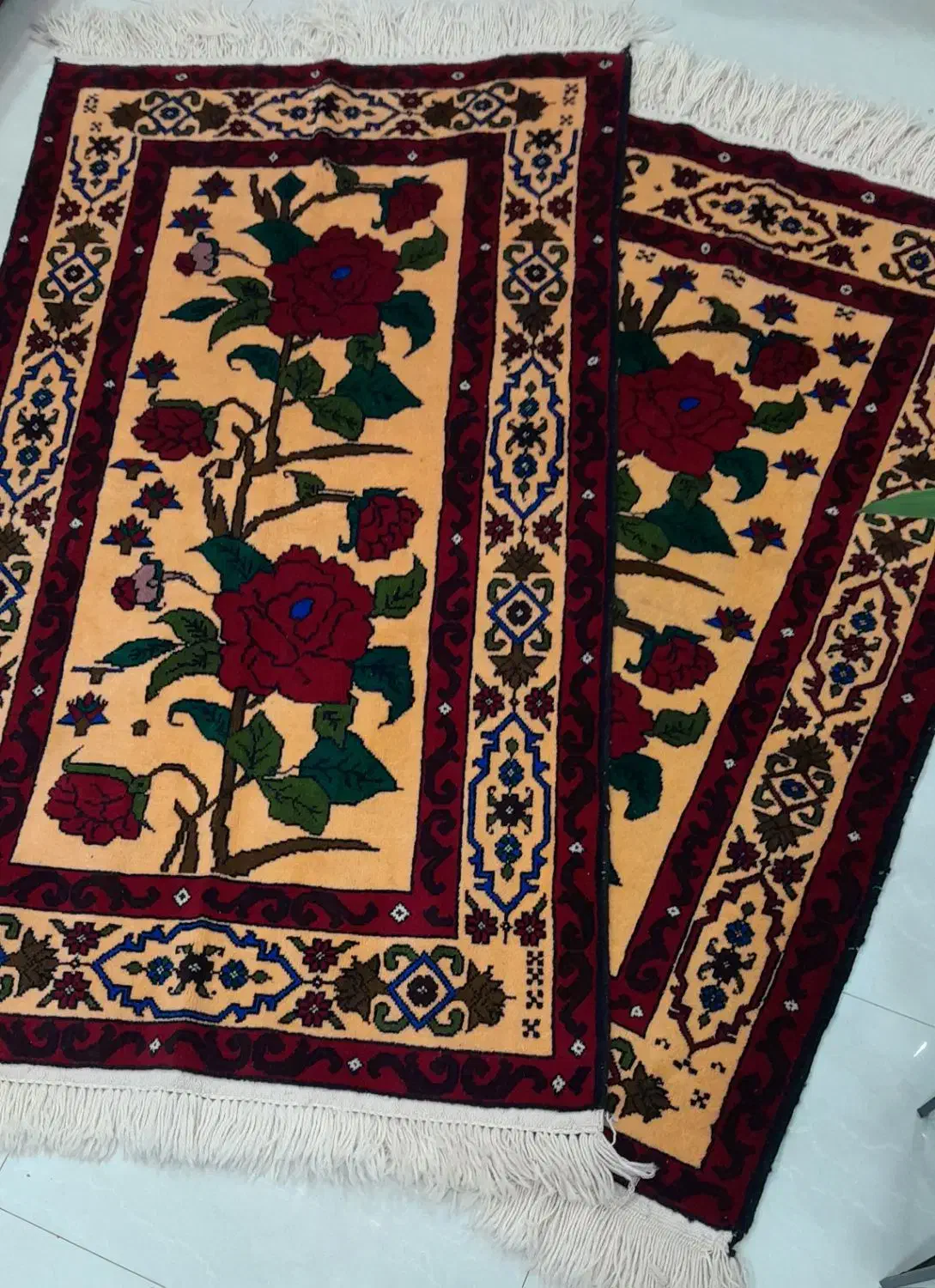 یک جفت قالیچه دستباف بی‌نظیر|فرش|مشهد, جانباز|دیوار