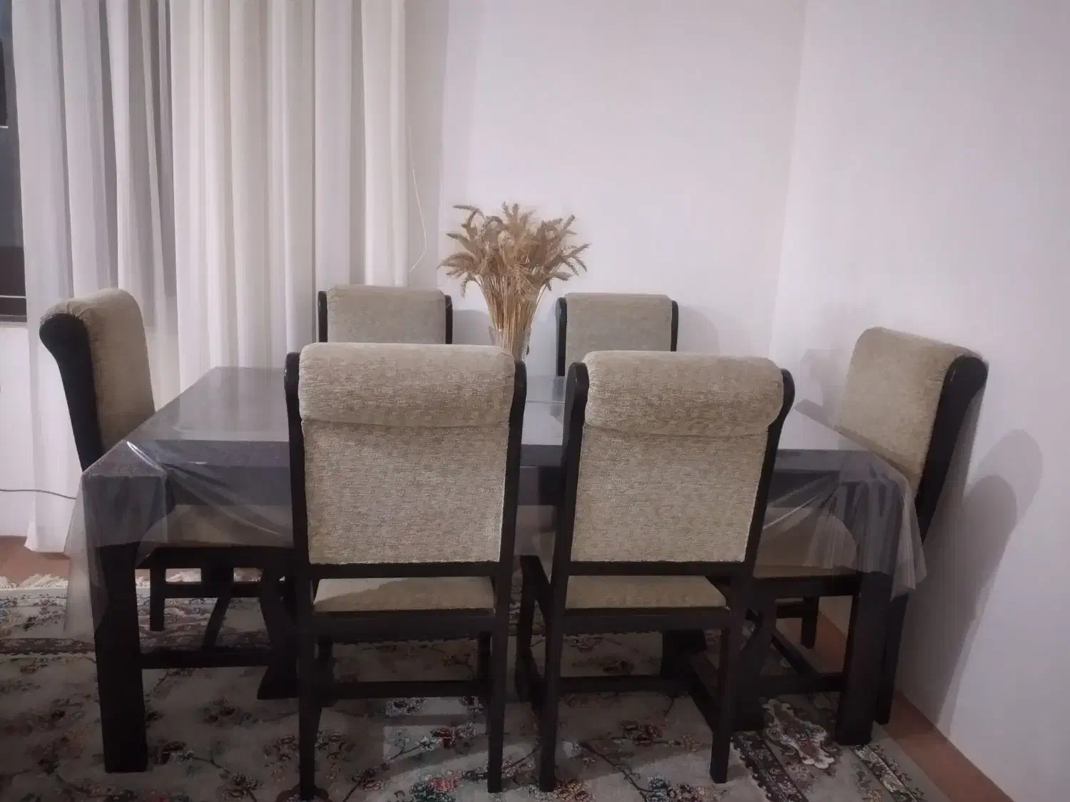 میز نهار خوری شش نفره|میز و صندلی غذاخوری|آشخانه, |دیوار