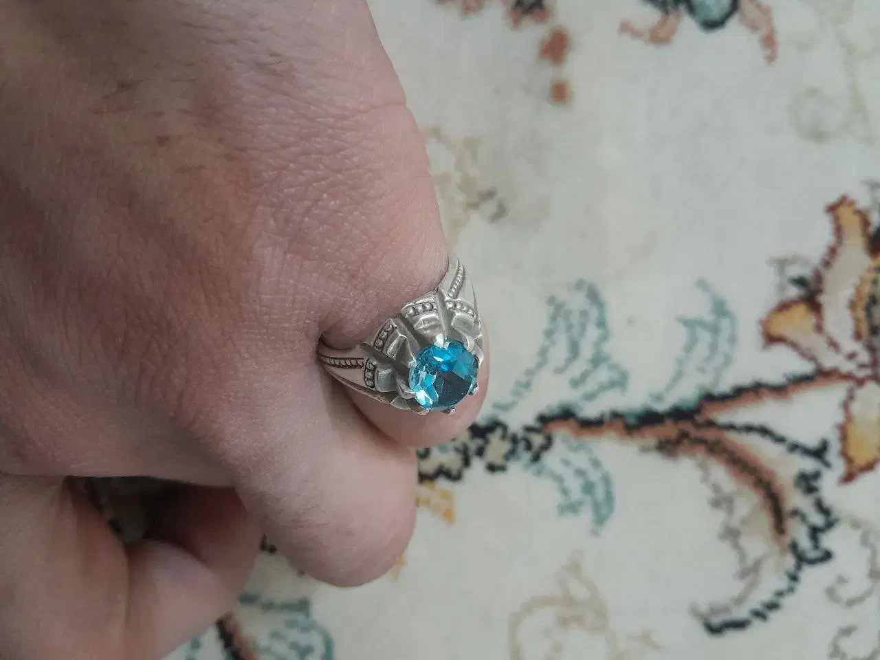 انگشتر آکو مارین|جواهرات|کرمانشاه, |دیوار