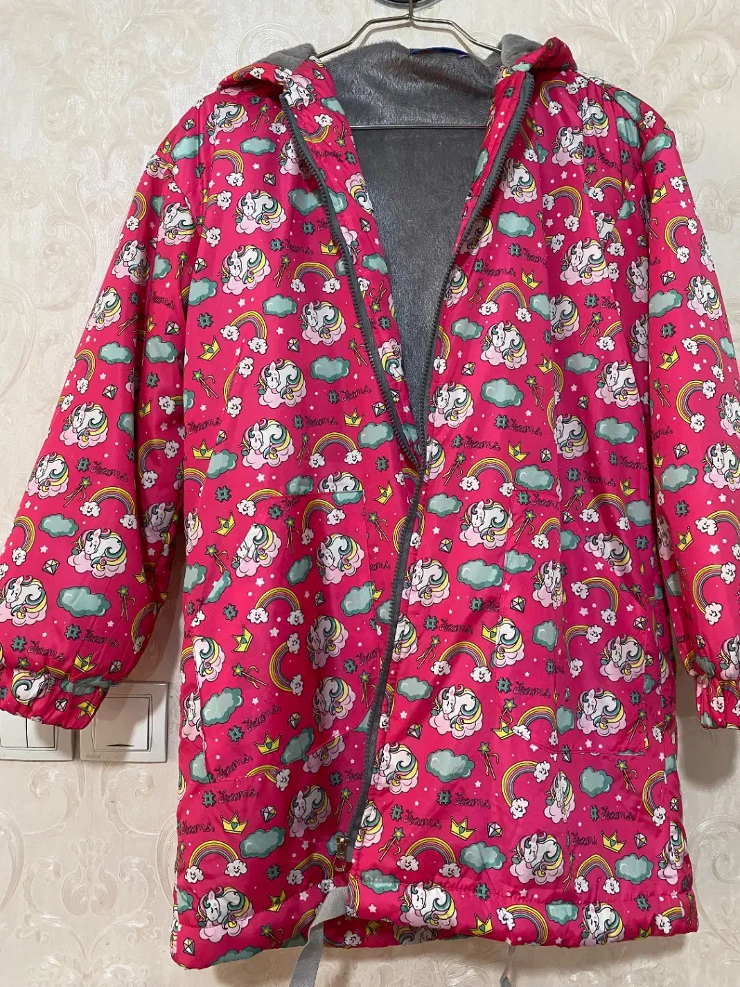 کاپشن بارونی تو خز یونیکورن|لباس|قم, حنیف نژاد|دیوار