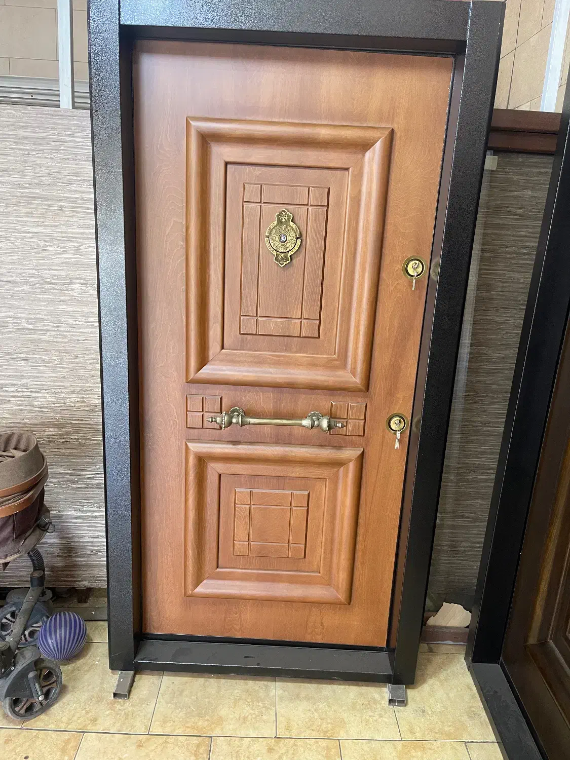 درب ضدسرقت ضد سرقت چوبی فلزی|مصالح و تجهیزات ساختمان|چهارباغ, |دیوار