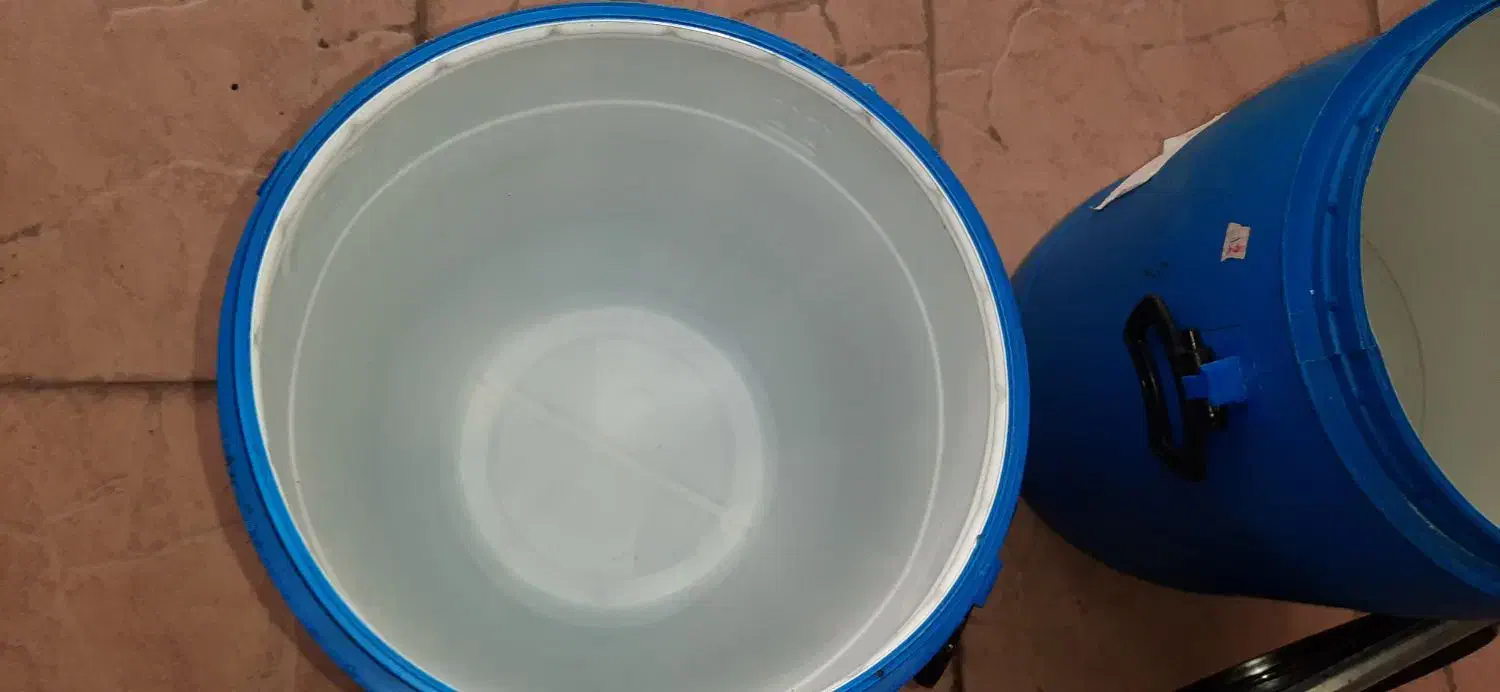 بشکه پلاستیکی دو جداره داخل سفید|ظروف نگهدارنده، پلاستیکی، یک‌بارمصرف|شهرکرد, |دیوار