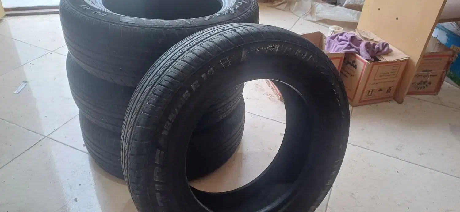 چهار حلقه لاستیک|قطعات یدکی و لوازم جانبی|گنبد کاووس, |دیوار