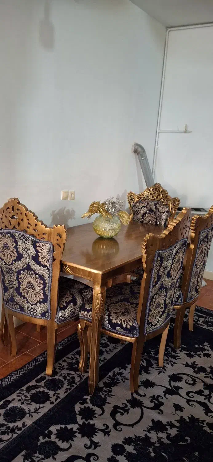 مبل 7 نفره استیل به همراه میز ناهارخوری|مبلمان خانگی و میز عسلی|ملارد, |دیوار