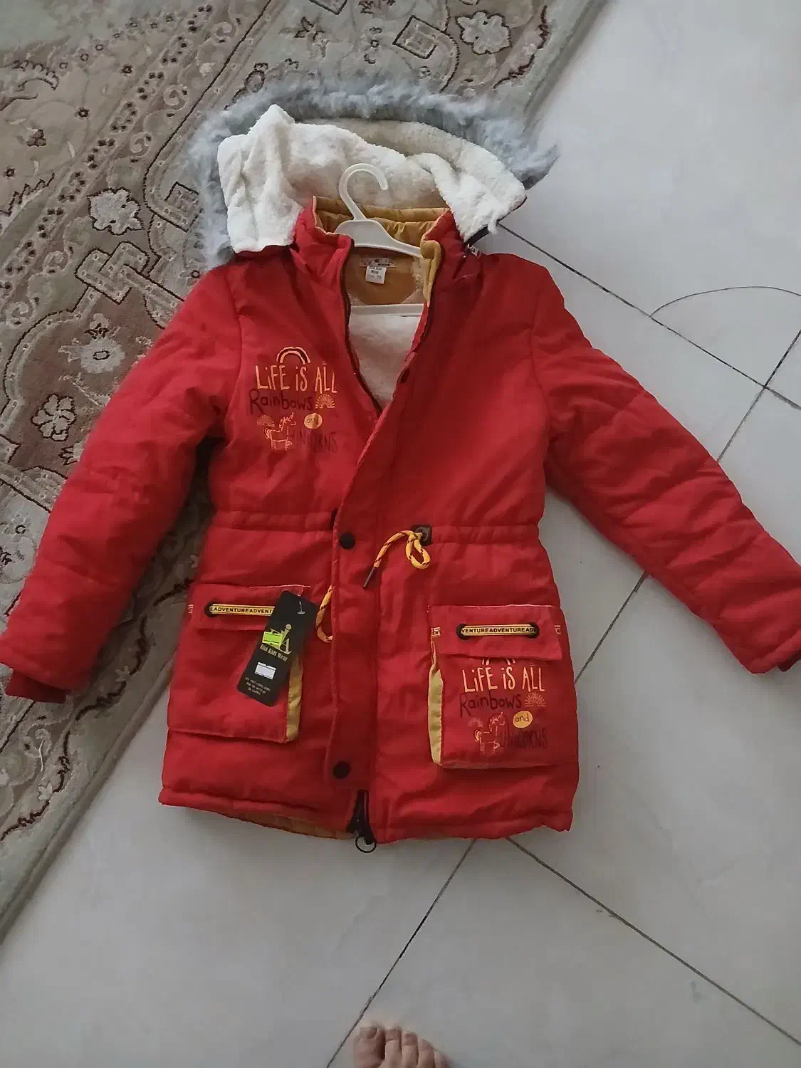 کاپشن دخترانه نو نو آکبند|کفش و لباس بچه|کرمانشاه, |دیوار