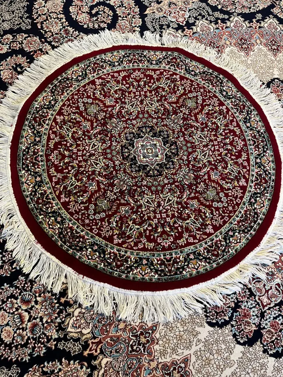 فرش گرد|فرش|کرمانشاه, |دیوار