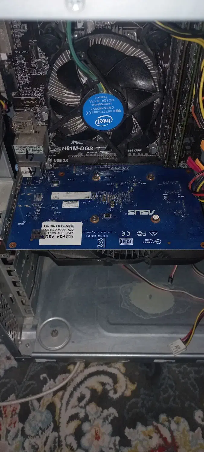 کارت گرافیک gt1030 ایسوس ۲گیگ درحدGddr5|قطعات و لوازم جانبی رایانه|پرند, فاز ۴|دیوار