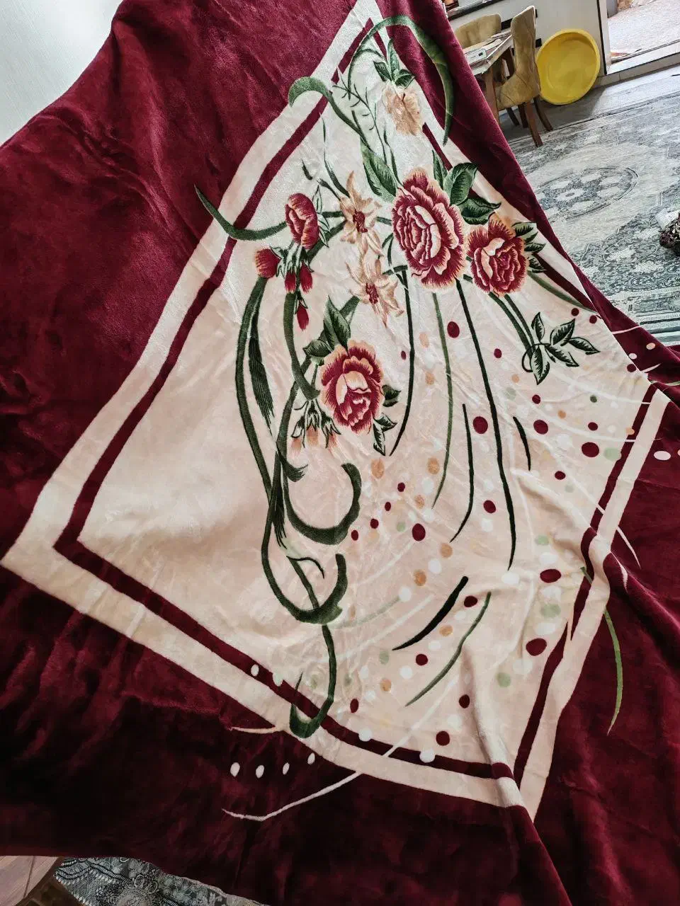 پتو گلبافت دونفره|رختخواب، بالش، پتو|پاکدشت, پاکدشت (مامازند)|دیوار