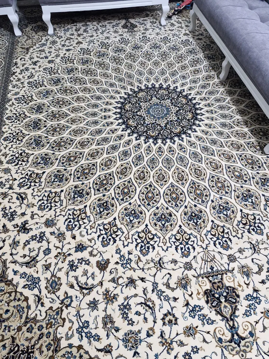 قالی ۱۲ متری سلیمان اصفهان دو تخته|فرش|بهبهان, |دیوار