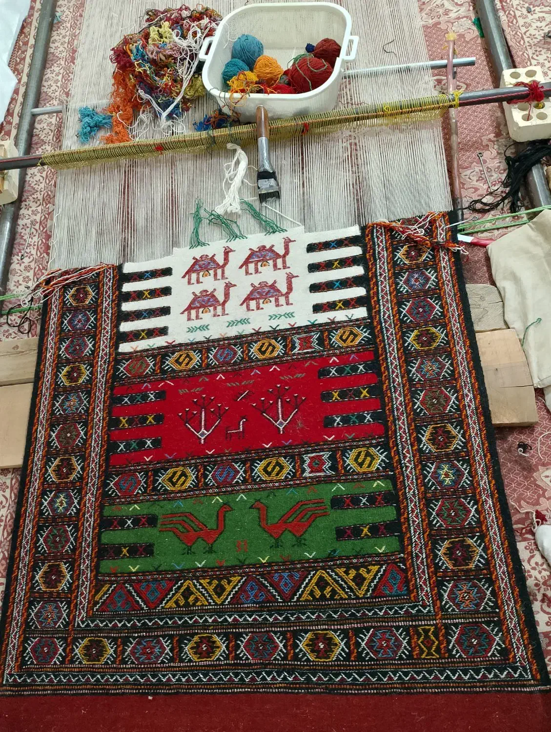 گلیم دستبافت|گلیم، جاجیم، گبه|بجنورد, |دیوار