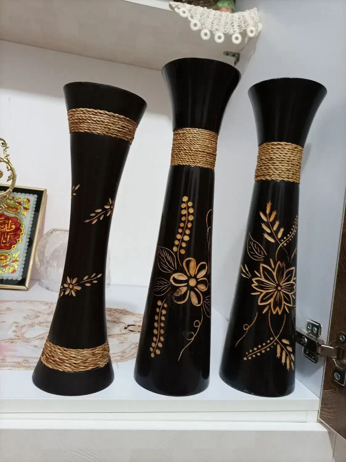 گلدان چوبی|صنایع دستی و سایر لوازم تزئینی|همدان, |دیوار