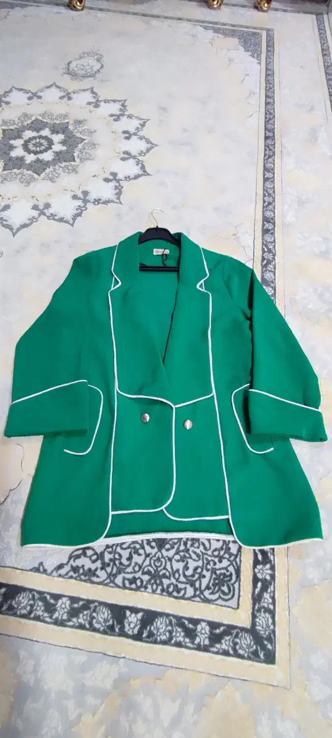 مانتو مجلسی سبز و سبز کله غازی|لباس|نورآباد, |دیوار